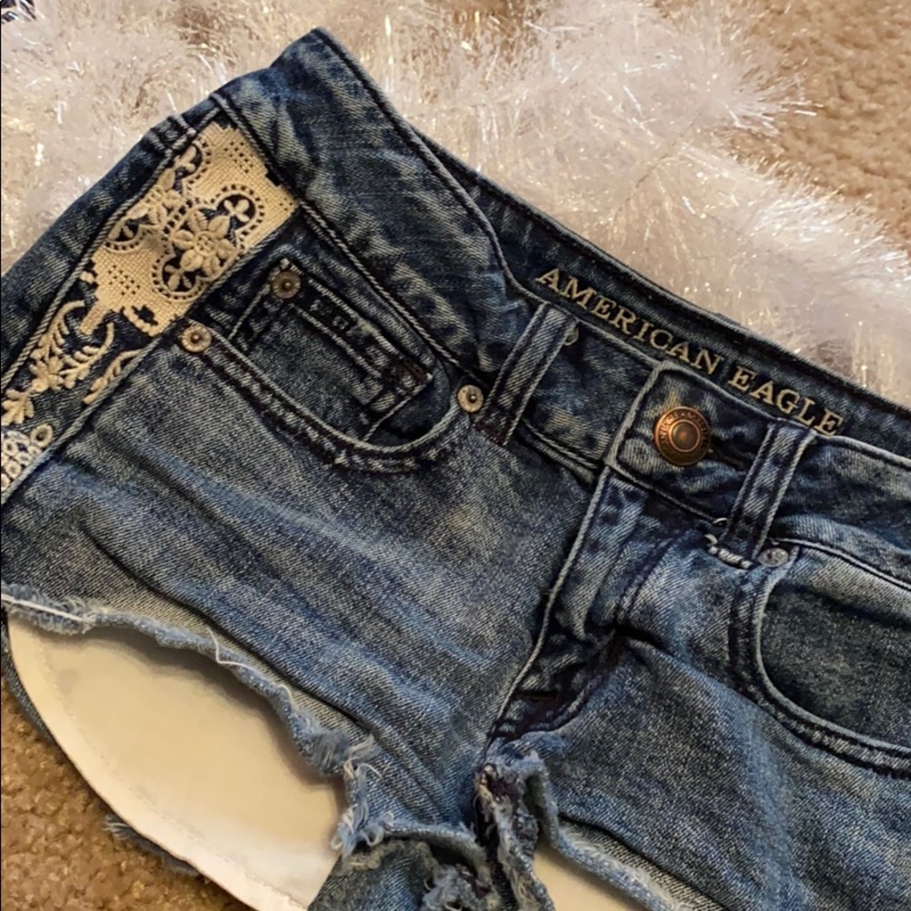 Precious American Eagle Lace Shorts